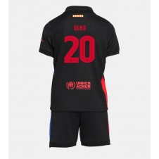 Barcelona Dani Olmo #20 Bortedraktsett Barn 2024-25 Kortermet (+ korte bukser)